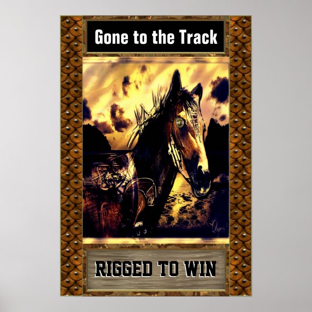 Aristides Cyborg Horse Customizable Poster (Vorne)