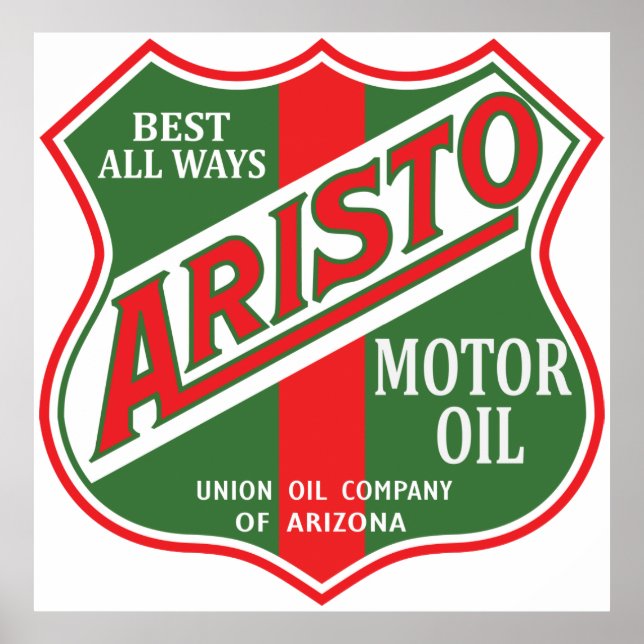 Aristo Motor Oil - Vintages Zeichen Poster (Vorne)