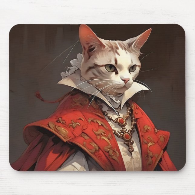 Aristocrat Cat Funny Mousepad (Vorne)