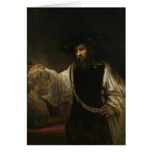 Aristoteles (384-322 v. Chr.) mit einer Büste Home