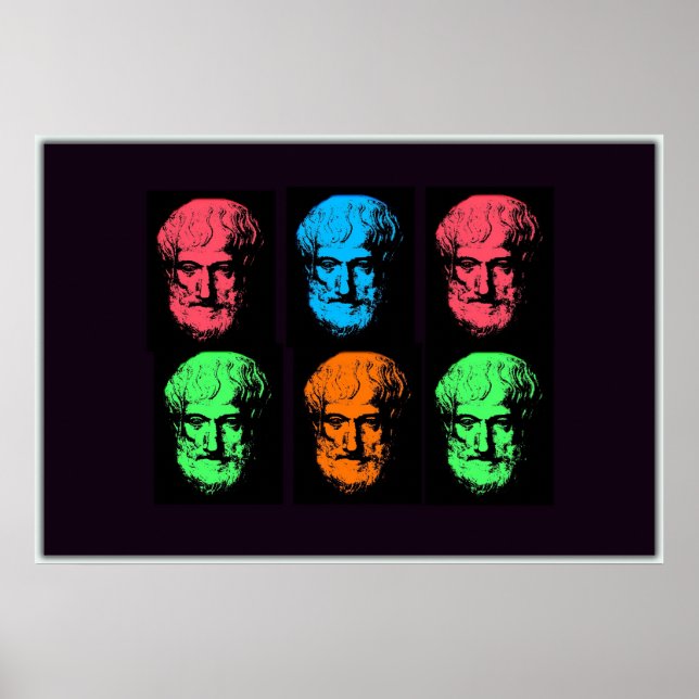 Aristoteles Collage Poster (Vorne)