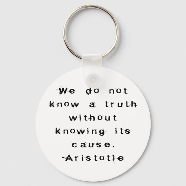 Aristoteles: Eine Wahrheit kennen - Schlüsselanhän Schlüsselanhänger (Vorderseite)