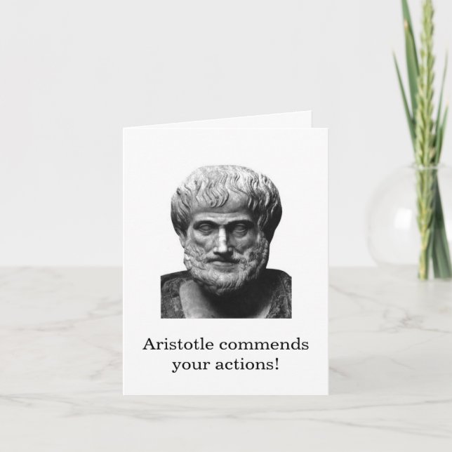 Aristoteles-Ermutigungskarte Karte (Vorderseite)