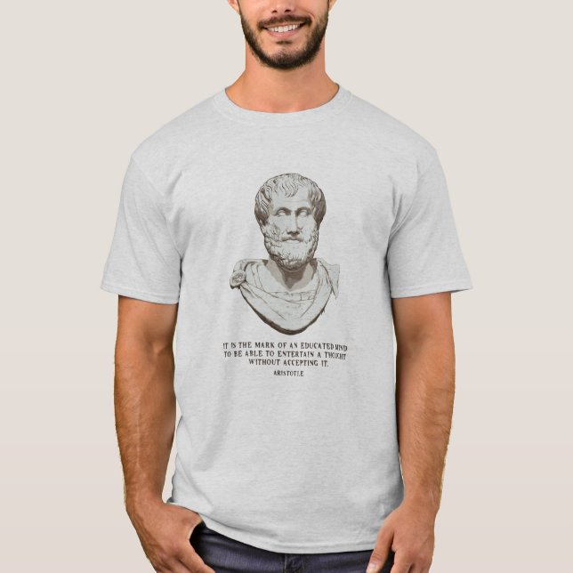 Aristoteles erzog Verstand T-Shirt (Vorderseite)