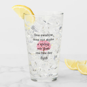 Aristoteles Frühjahrszitat Dekor Für Zuhause Glas