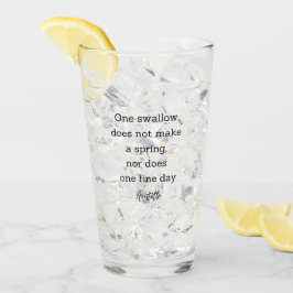 Aristoteles Frühjahrszitat Dekoration für Zuhause Glas