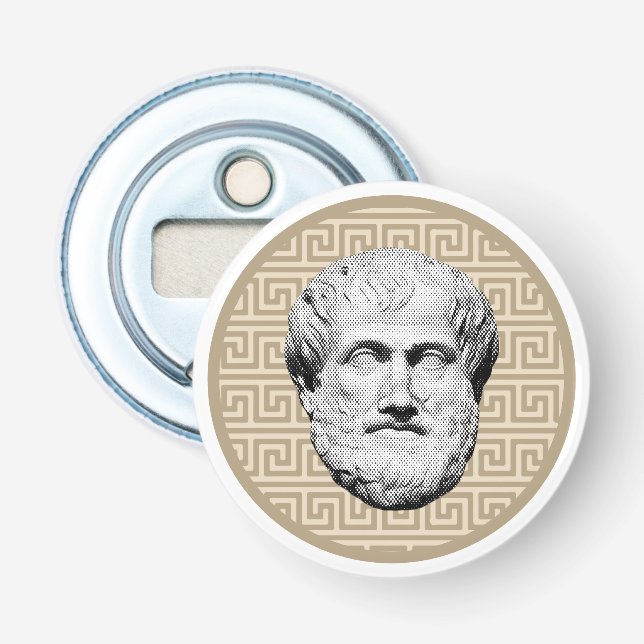 Aristoteles griechischer Philosoph Flaschenöffner (Vorderseite)