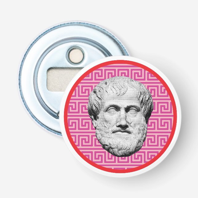 Aristoteles Griechischer Philosoph Flaschenöffner (Vorderseite)