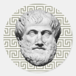 Aristoteles Griechischer Philosoph Runder Aufkleber