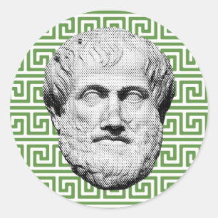 Aristoteles Griechischer Philosoph Runder Aufkleber