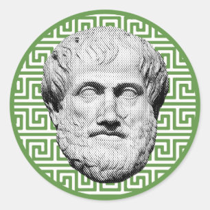 Aristoteles Griechischer Philosoph Runder Aufkleber