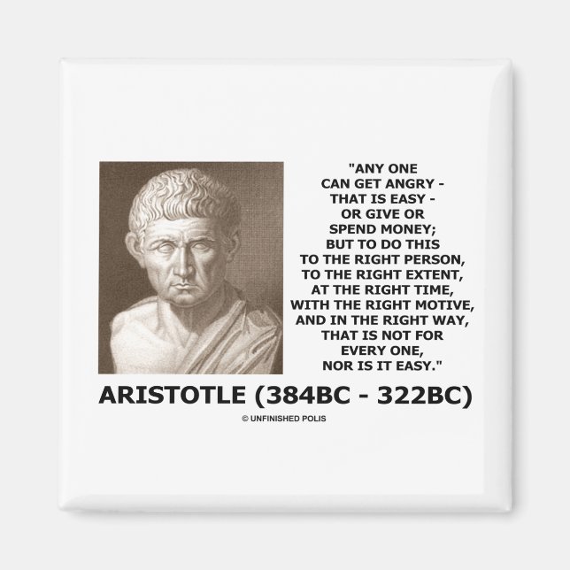 Aristoteles kann jeder zum richtigen Zeitpunkt wüt Magnet (Vorne)