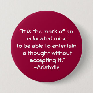 Aristoteles-Klugheit Zitat Button