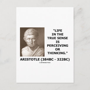 Aristoteles Leben Wahre Sinneswahrnehmung oder Den Postkarte