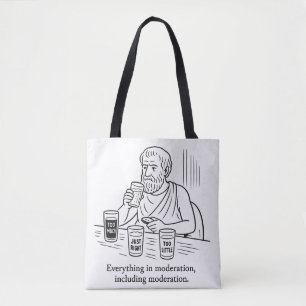 Aristoteles' Leitfaden für Mäßigung Tasche