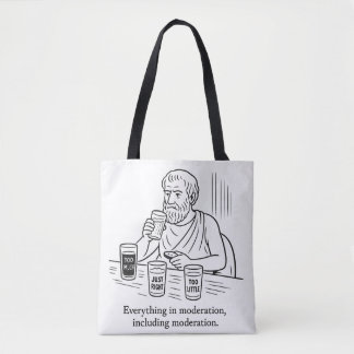 Aristoteles' Leitfaden für Mäßigung Tasche