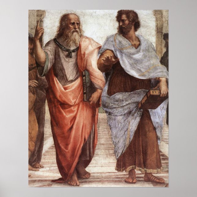 Aristoteles Plato Poster (Vorne)