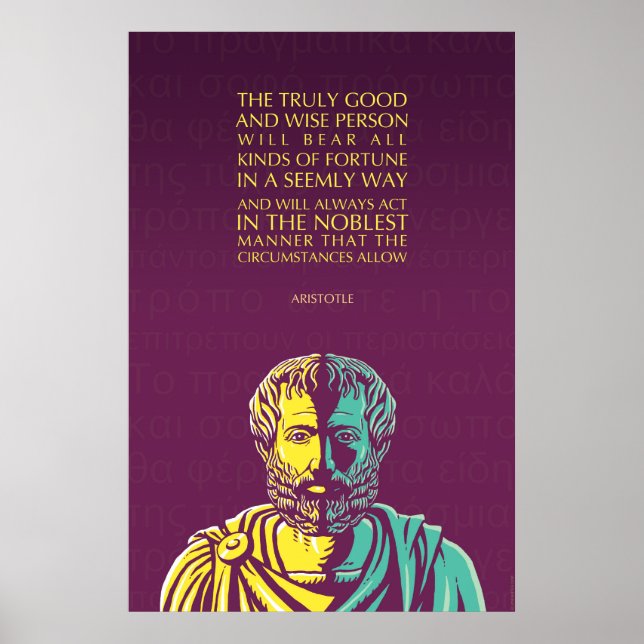 Aristoteles Poster: Die wirklich gute und weise Pe Poster (Vorne)
