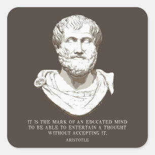 Aristoteles Quadratischer Aufkleber