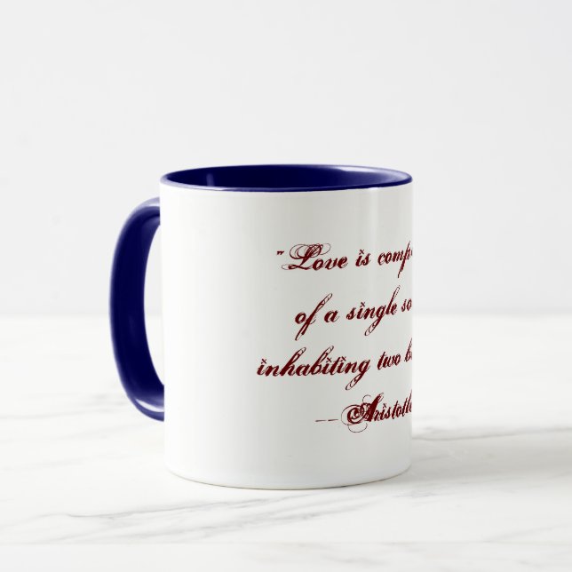 "Aristoteles" Tasse (Vorderseite Links)