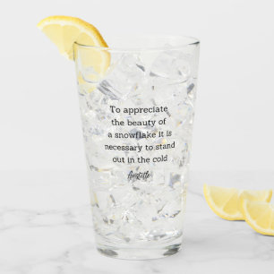 Aristoteles-Winter-Zitat-Dekoration für Zuhause Glas