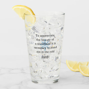 Aristoteles-Winter-Zitat-Dekoration für Zuhause Glas