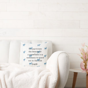 Aristoteles Winter Zitat Dekoration für Zuhause Kissen