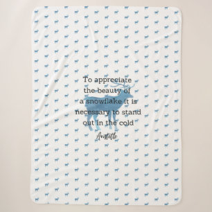Aristoteles Winter Zitat Dekoration Für Zuhause Sherpadecke