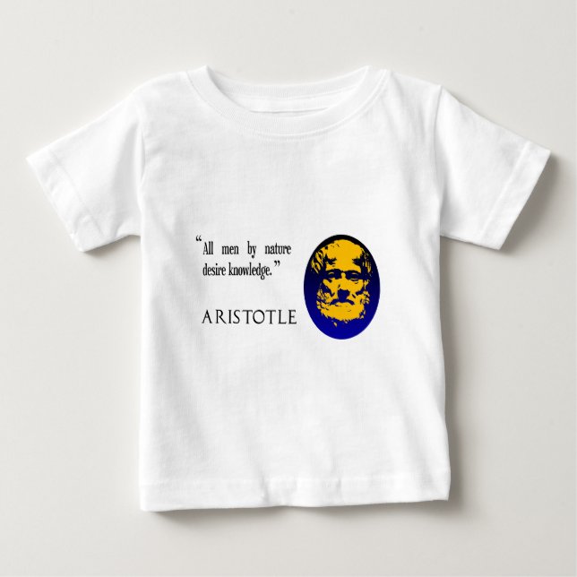 Aristoteles-Wissen Baby T-shirt (Vorderseite)