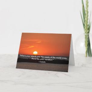 Aristoteles-Zitat-Sonnenuntergang-Abschluss-Karte Karte