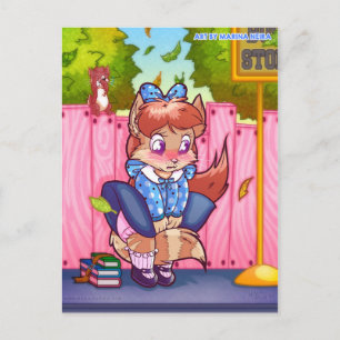 Arisus windy Day Postcard Postkarte