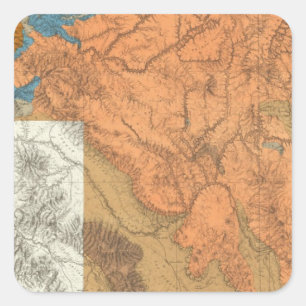 Arizona 2 quadratischer aufkleber