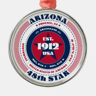 Arizona 48. Staat Weihnachtsschmuck