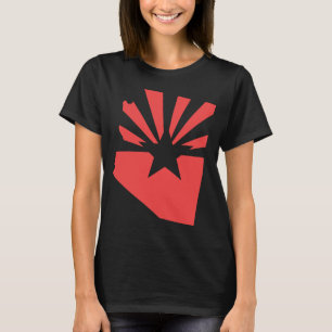 Arizona 48 State Flag Logo T - Shirt