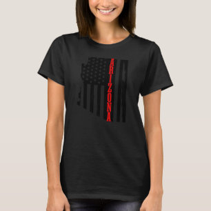Arizona American Flag Staat Karte Pride Patriotinc T-Shirt