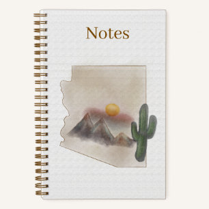 Arizona-Aquarell-Notizbuch - 14 x 21,5 cm Notizbuch