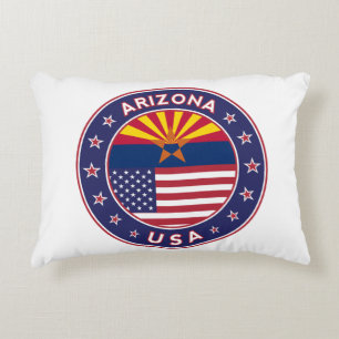 Arizona, Arizona T - Shirt, Arizona Poster, Aufkle Dekokissen