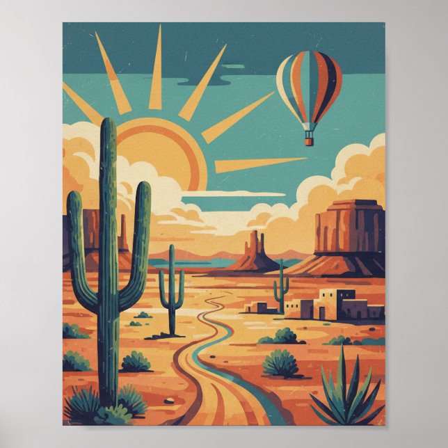 Arizona Art Travel Poster America Print Home Decor (Devant)