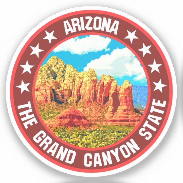 Arizona Aufkleber (Vorderseite)