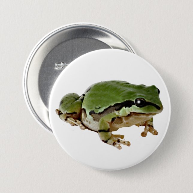 Arizona-Baum-Frosch-Nahaufnahme-Fotografie Button (Vorne & Hinten)