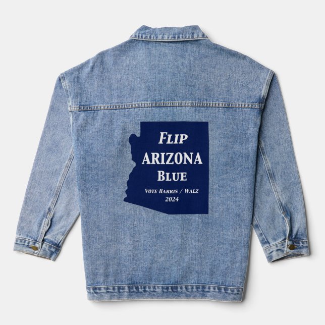 Arizona Blue im Jahr 2024 gedreht Jeansjacke (Rückseite)