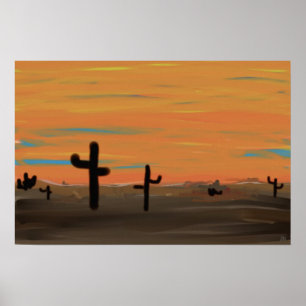Arizona Cacti Poster