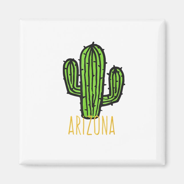Arizona Cactus - AZ Souvenir Magnet (Vorne)