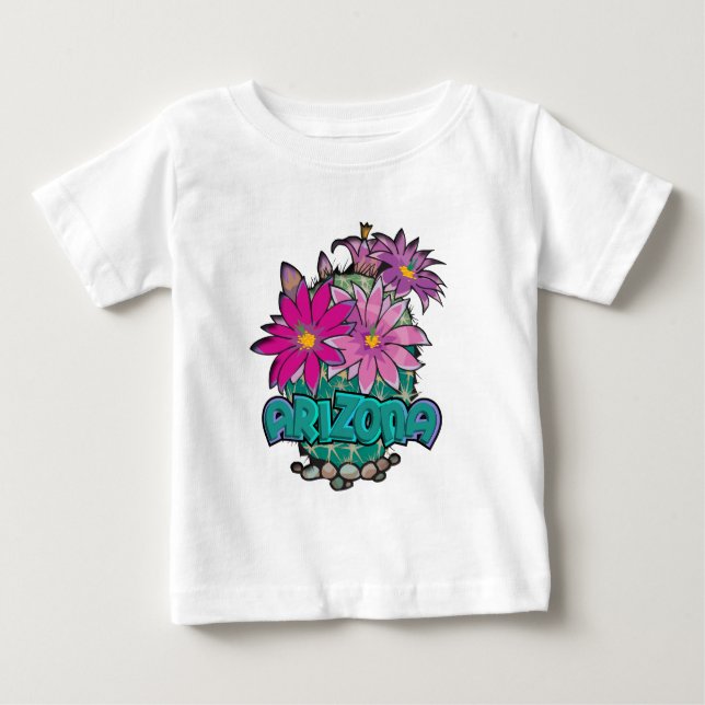 Arizona Cactus Blooms Baby T-shirt (Vorderseite)