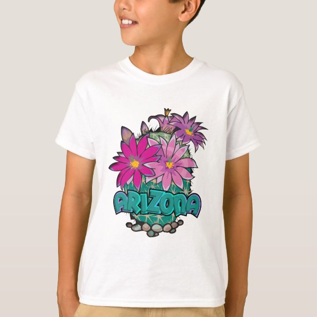 Arizona Cactus Blooms T-Shirt (Vorderseite)