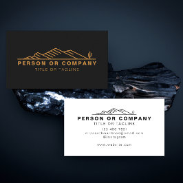 Arizona Cactus Landscaping Or Real Estate Modern Visitenkarte