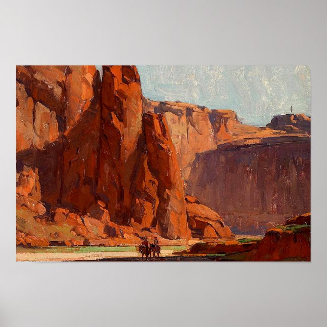 "Arizona Canyon" von Edgar Payne Poster (Vorne)