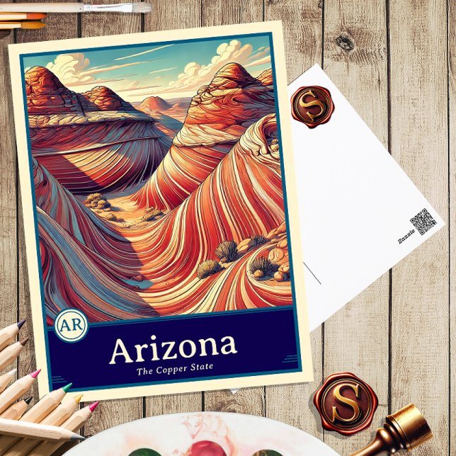 Arizona | Carte postale ombragée style Anime (Créateur téléchargé)
