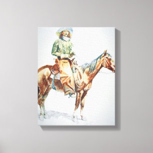 Arizona Cowboy, 1901 (Zeichenstift auf Papier) Leinwanddruck