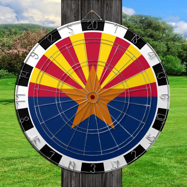 Arizona Dartboard USA & Arizona Flag / Spielbrett Dartscheibe (Von Creator hochgeladen)
